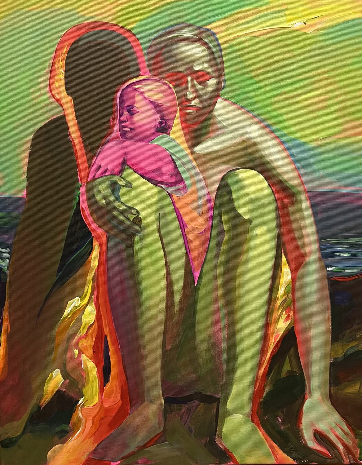 shadow of the ideal mother Kateryna Shadrina Originalgemälde zu verkaufen