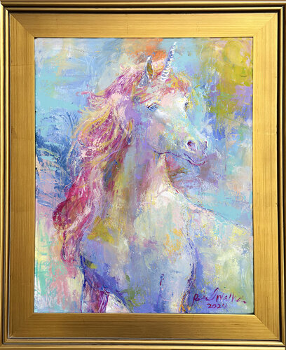 Unicorn Friendly van Richard Wallich, Schilderij te koop op Singulart