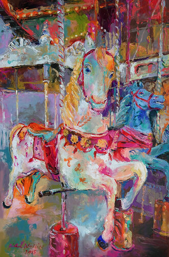 Carousel van Richard Wallich, Schilderij te koop op Singulart