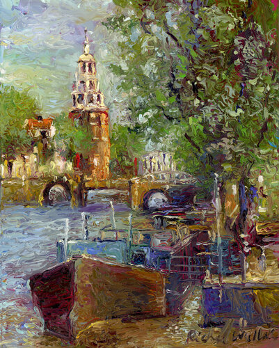 Amsterdam de Richard Wallich, Pintura a la venta en Singulart