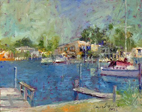 MaderaBeach by Richard Wallich, Painting for Sale on Singulart