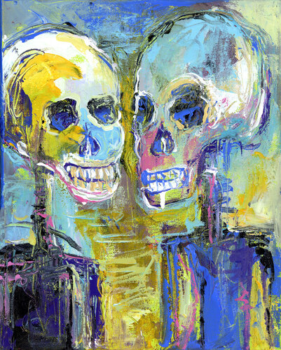 Buddies par Richard Wallich, Peinture en vente sur Singulart