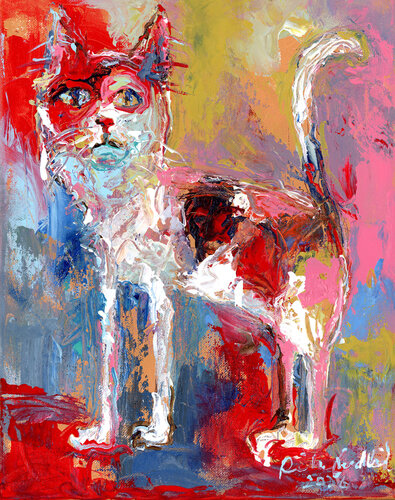 CalicoCat van Richard Wallich, Schilderij te koop op Singulart