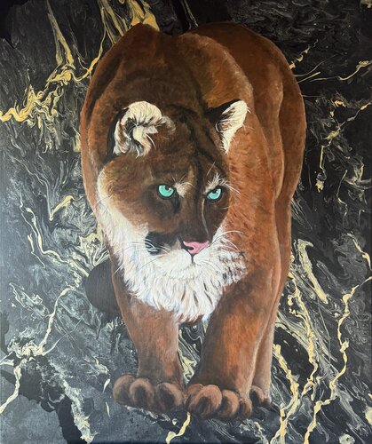 Puma van David Plančík, Schilderij te koop op Singulart