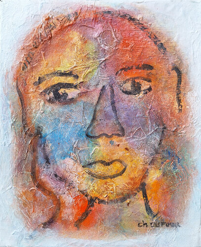 PENSEES ARC-EN-CIEL by Chantal DUFOUR, Painting for Sale on Singulart