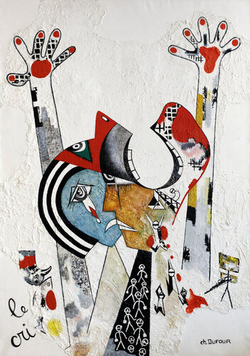 LE CRI par Chantal DUFOUR, Peinture en vente sur Singulart