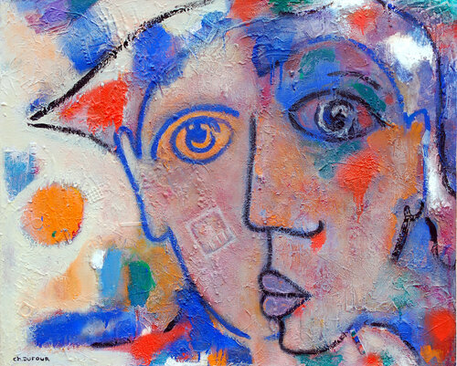 ARLEQUINS van Chantal DUFOUR, Schilderij te koop op Singulart