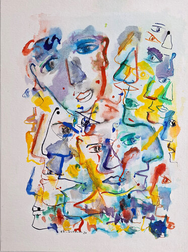 CONVERSATION by Chantal DUFOUR, Work on Paper for Sale on Singulart