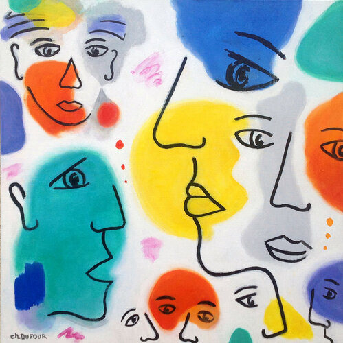 HUMANITES van Chantal DUFOUR, Schilderij te koop op Singulart