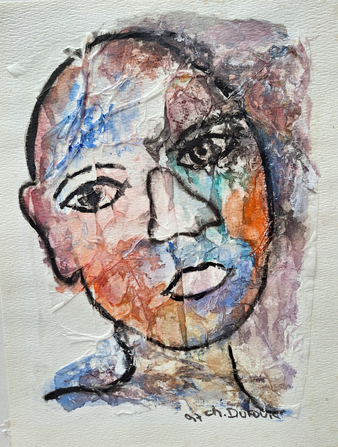 RETOUR DE VOYAGE Chantal DUFOUR Work on Paper for sale