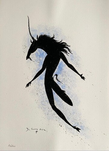 Licorne (Unicorn) by Frédéric Delanglade, Print for Sale on Singulart