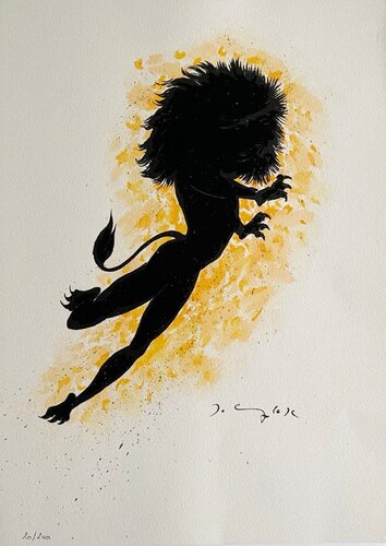 Lion (Leo) by Frédéric Delanglade, Print for Sale on Singulart