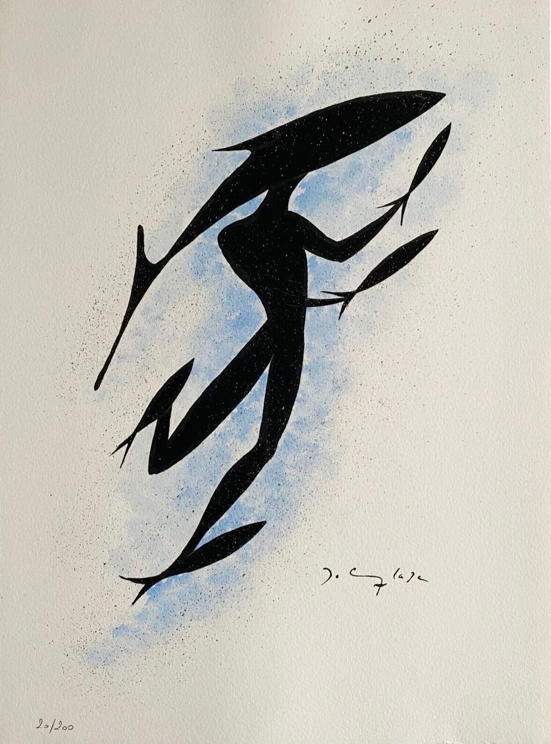 Poissons (Pisces) Frédéric Delanglade Druck zu verkaufen