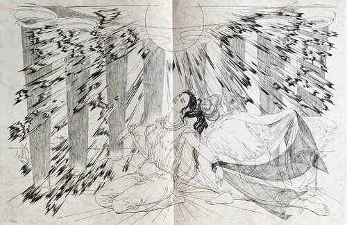 Phèdre et Œnone (Phaedra and Oenone) by Czanara, Print for Sale on Singulart