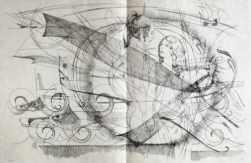 Hippolyte et Aricie (Hippolytus and Aricia) by Czanara, Print for Sale on Singulart