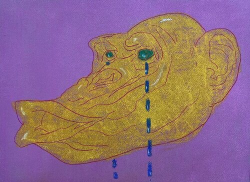 Sad Monkey Sad Sad van Yiming Tang, Werk op papier te koop op Singulart