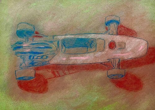 Vroom Vroom van Yiming Tang, Werk op papier te koop op Singulart