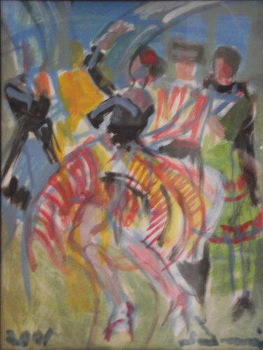 Balletto (Dance) di Daniel Schinasi, Pittura in vendita su Singulart