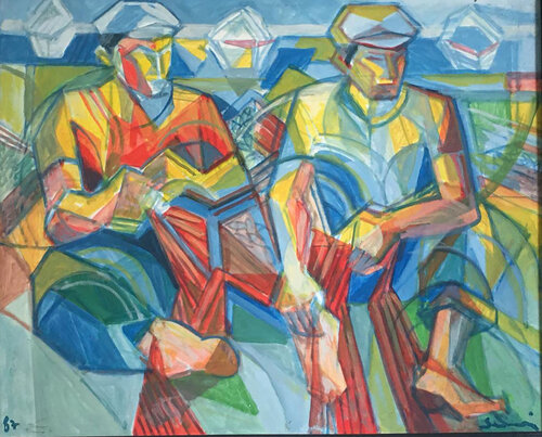 Pecheurs di Daniel Schinasi, Pittura in vendita su Singulart