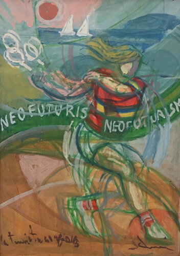 La Tennista di Daniel Schinasi, Pittura in vendita su Singulart