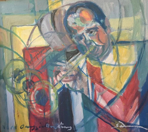 Omaggio a Armstrong di Daniel Schinasi, Pittura in vendita su Singulart