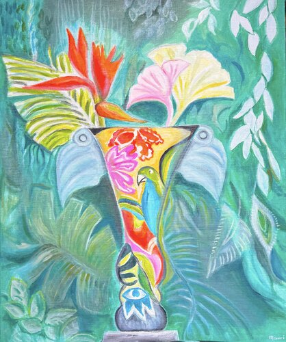 Vase von Renée Mauri, Malerei kaufen auf Singulart