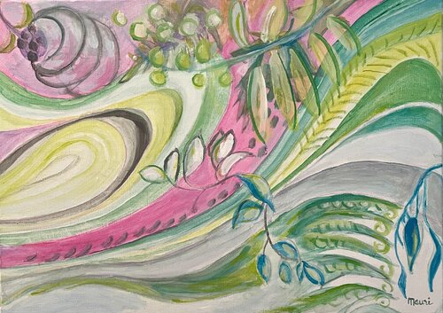 La vague verte von Renée Mauri, Malerei kaufen auf Singulart