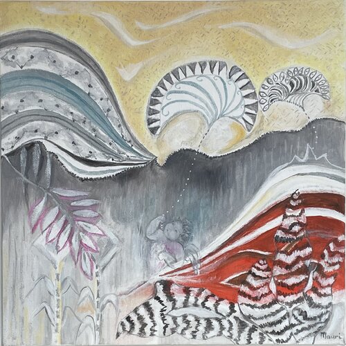 Au gré du vent by Renée Mauri, Painting for Sale on Singulart