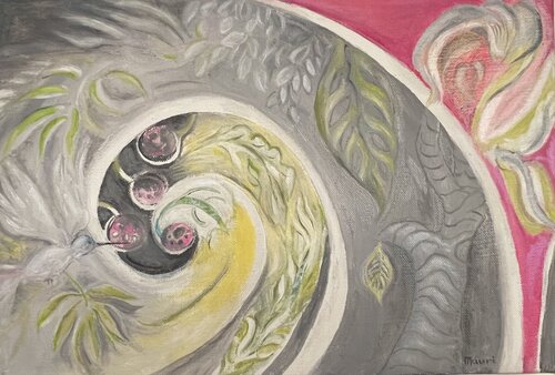 Spirale ou l'éternité by Renée Mauri, Painting for Sale on Singulart