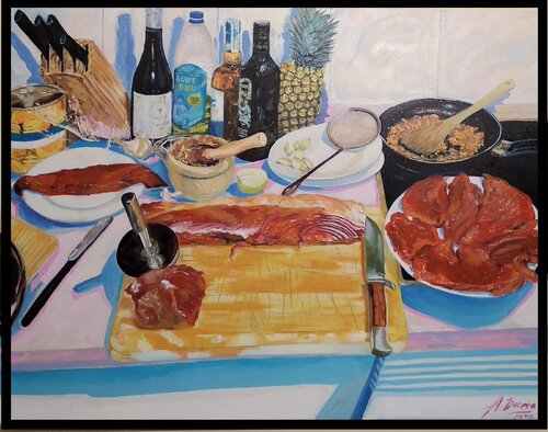 099_CB_La_Carne. von Antonio Bocero Sanchez, Malerei kaufen auf Singulart