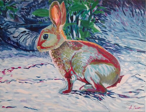 099_CB_Conejo di Antonio Bocero Sanchez, Pittura in vendita su Singulart