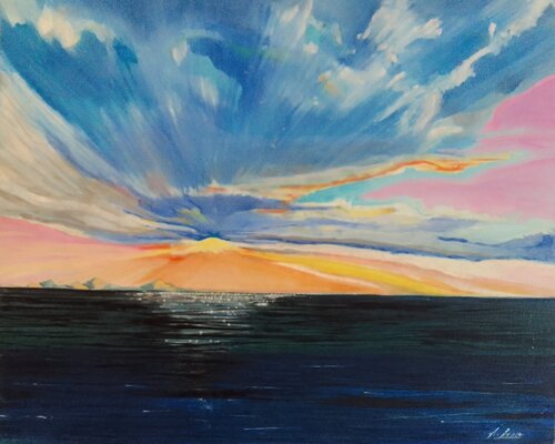 099_CMN _Amanecer par Antonio Bocero Sanchez, Peinture en vente sur Singulart