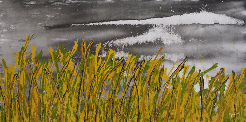 Le temps des moissons by Esther GARNEAU, Painting for Sale on Singulart
