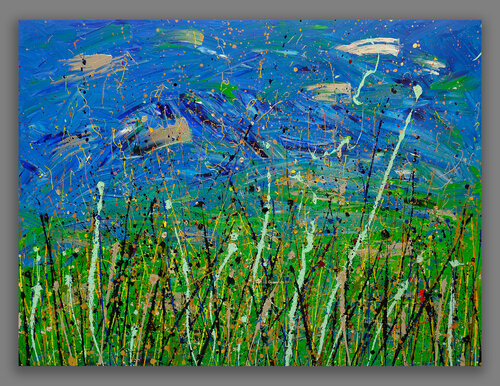 être riche c'est avoir ce que l'argent n'achète pas de Esther GARNEAU, Pintura a la venta en Singulart