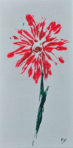 Petite fleur sauvage van Esther GARNEAU, Schilderij te koop op Singulart