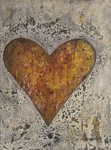 Le cœur sur la main von Esther GARNEAU, Malerei kaufen auf Singulart