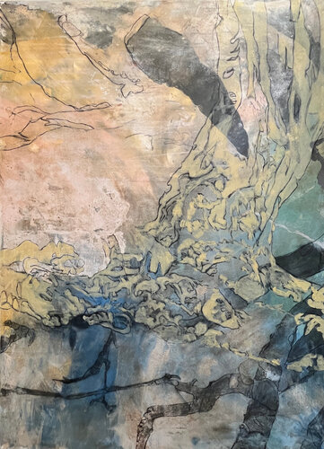 Linien des Waldes,  Part II,  Diptychon de Karolin Schumann, Pintura a la venta en Singulart
