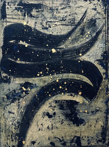 Abstrakte Kalligraphie in Rebellion van Ala Sadat Razavi, Schilderij te koop op Singulart