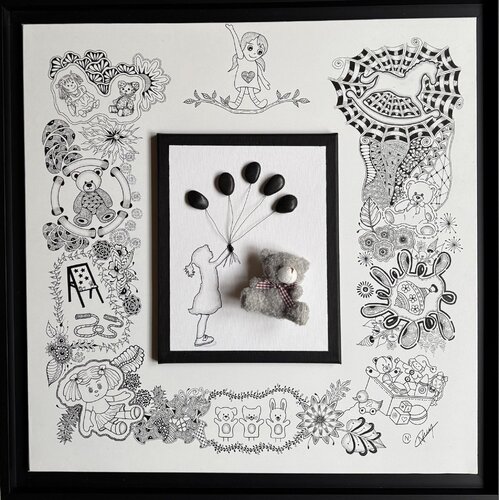 L'envol de l'enfance von Nathalie Cublier, Zeichnungen kaufen auf Singulart