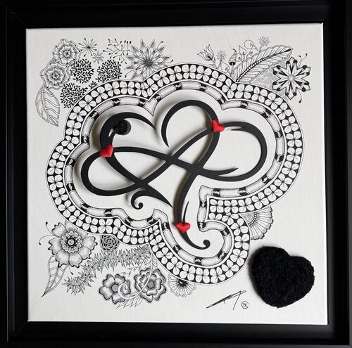 Amour infini by Nathalie Cublier, Drawing for Sale on Singulart