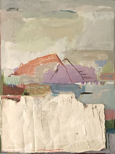 "The Landscape with two  Peaks" de Silvana Konjevoda, Pintura a la venta en Singulart