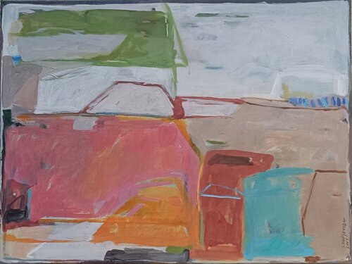 "The Pink Horizon" de Silvana Konjevoda, Pintura a la venta en Singulart