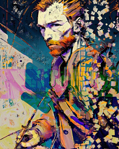 Heroe Distópico 03 di DURIK - Claudio Del Pup, Digitale in vendita su Singulart