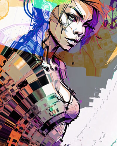 Heroina Distópica 05 di DURIK - Claudio Del Pup, Digitale in vendita su Singulart