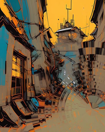 Ciudad Distópica 03 von DURIK - Claudio Del Pup, Digital kaufen auf Singulart