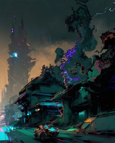 Ciudad Distópica 03 di DURIK - Claudio Del Pup, Digitale in vendita su Singulart