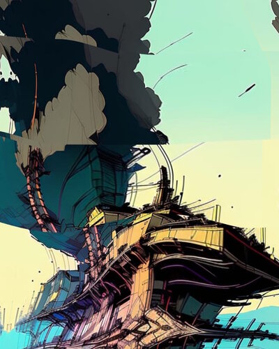 Ciudad Distópica 06 di DURIK - Claudio Del Pup, Digitale in vendita su Singulart