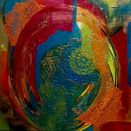 Couleurs d'Orient van Rose TARADE, Schilderij te koop op Singulart