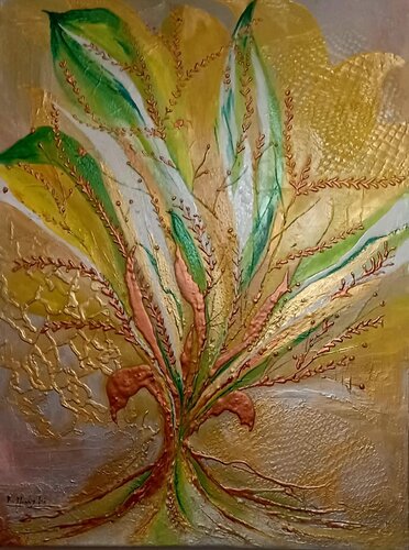 Explosion Florale di Rose TARADE, Pittura in vendita su Singulart