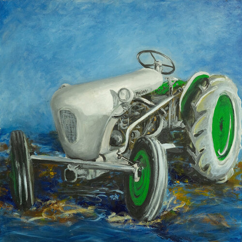 Tracteur Gloppe di Bernadette DEFORGES, Pittura in vendita su Singulart